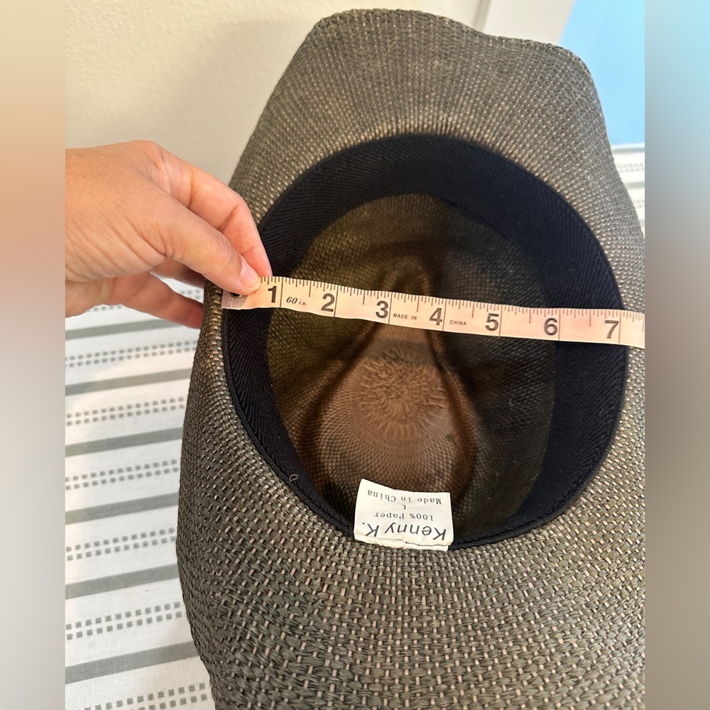Dark Grey/Black Western Style Hat with Black Decorative Band - Picture 6 of 8
